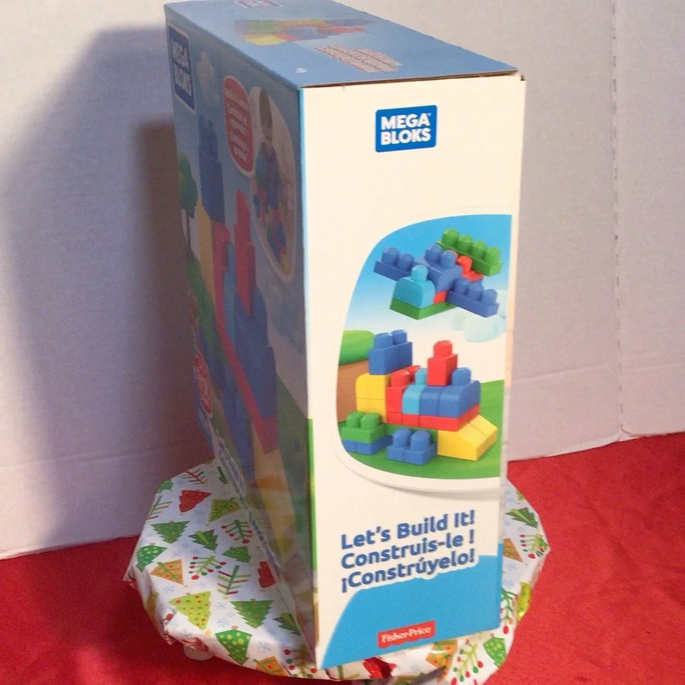 Mega Bloks 40 Pcs Let's Build It! Building Blocks Set Fisher Price Ages 1+ First